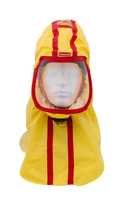 Long protective hood CA-10, chemically resistant