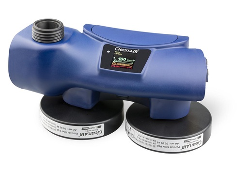 [510000FDA] CleanAIR Chemical 2F Plus - incl. decont. PVC belt, flow indicator, charger